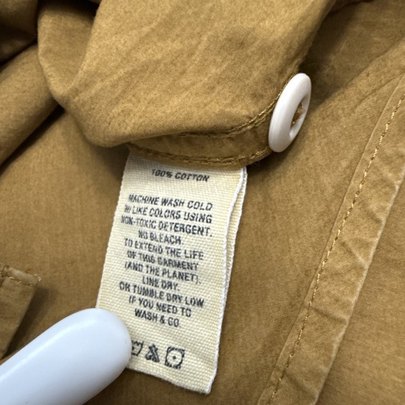 Alex Mill Bobby shirt women's small gold clay long sleeve button up career work - Picture 9 of 9